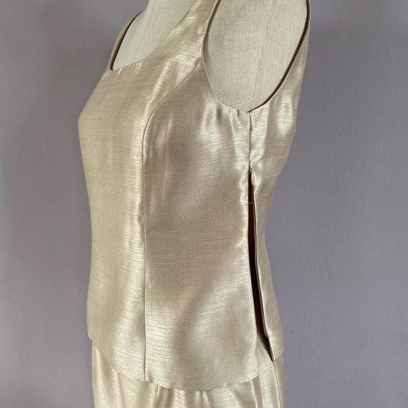 Kasper gold three piece skirt suit - Picture 6 of 11